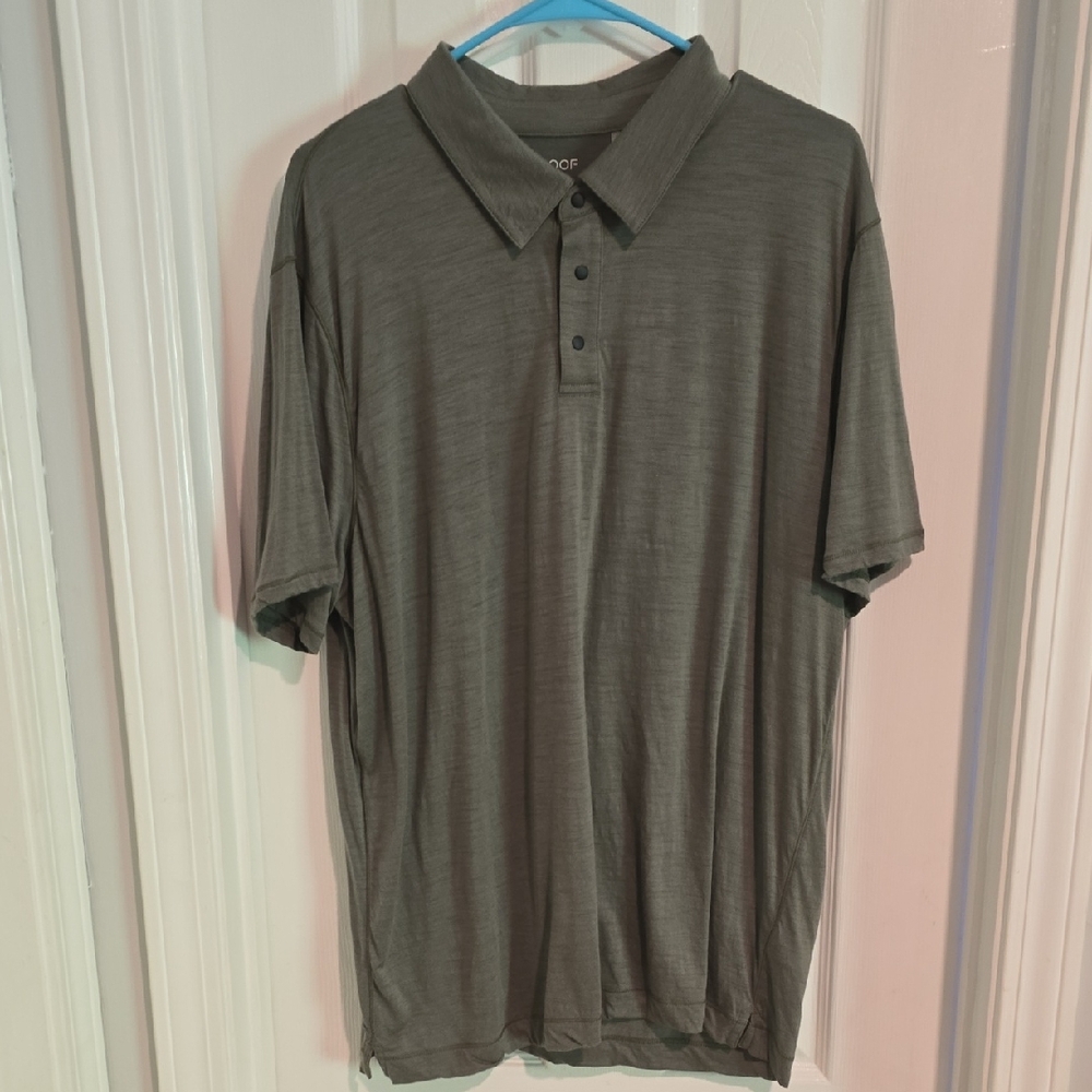 Proof 72-Hour Merino Polo Green — Classic Fit XL